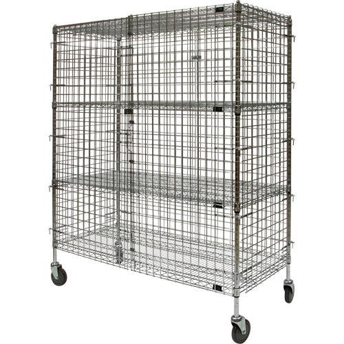 Chariot de s&eacute;curit&eacute;, Chrom&eacute;, 60" x 69" x 24", Capacit&eacute; 500 lb Toolneeds Inc.