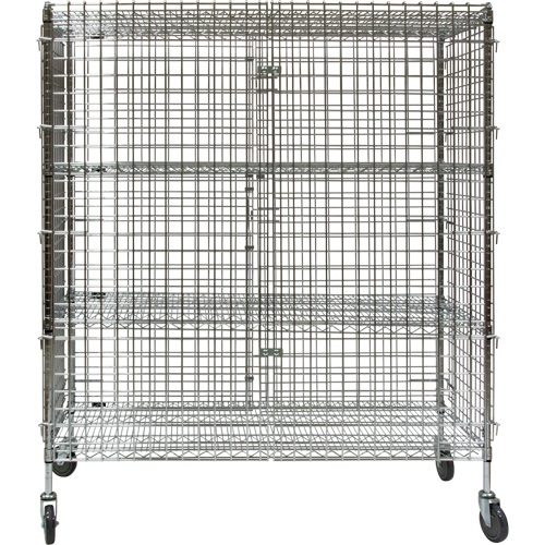 Chariot de s&eacute;curit&eacute;, Chrom&eacute;, 60" x 69" x 24", Capacit&eacute; 500 lb Toolneeds Inc.