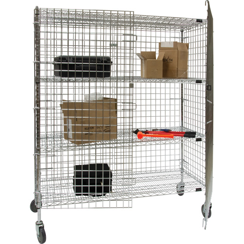 Chariot de s&eacute;curit&eacute;, Chrom&eacute;, 60" x 69" x 24", Capacit&eacute; 500 lb Toolneeds Inc.
