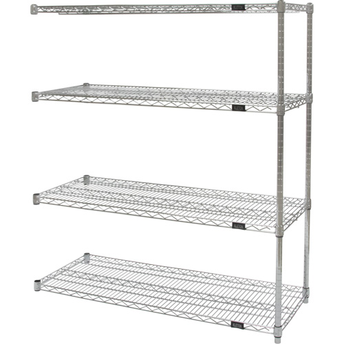&eacute;tag&egrave;res robustes en treillis chromat&eacute;, Ensemble Ajout, Tiers 4, 30" la x 54" h x 18" p Toolneeds Inc.