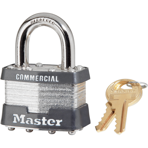 Commercial Padlock, Keyed Different, Laminated Steel, 1-3/4" Width Toolneeds Inc.