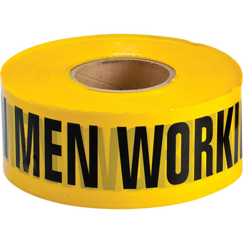 Rubans pour barricades, Anglais, 3" la x 1000' lo, 3,5 mils, Noir sur jaune Toolneeds Inc.