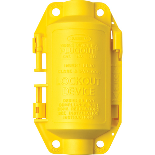 Dispositif de verrouillage Hubbell Plugout, Type Prise Toolneeds Inc.