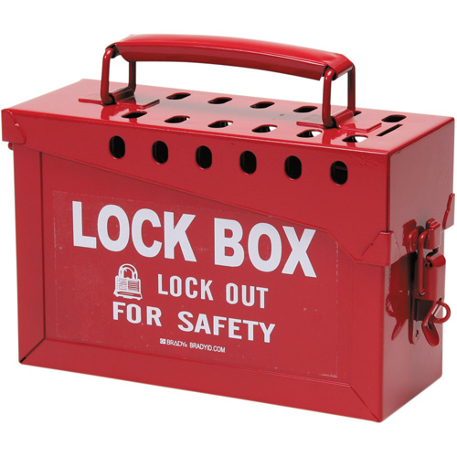 Portable Metal Lock Box, Red Toolneeds Inc.
