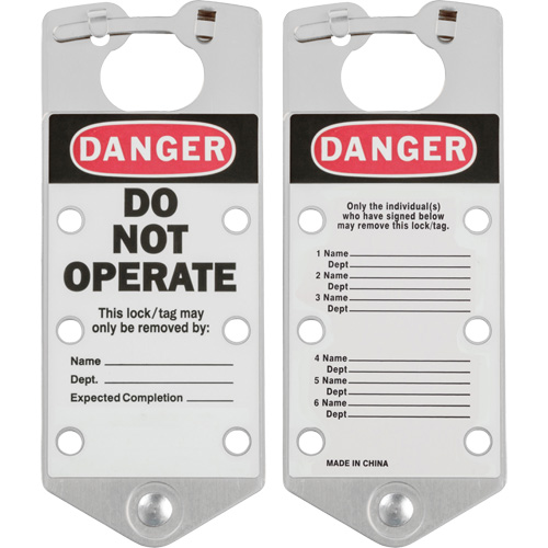 Labeled Lockout Hasps, Silver Toolneeds Inc.