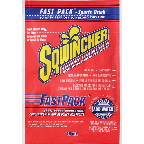 Sqwincher&reg; Boisson de r&eacute;hydratation Fast Pack, Emballage-portion, Punch aux fruits Toolneeds Inc.