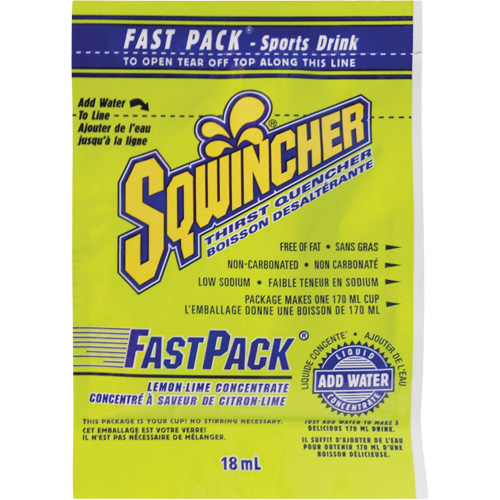 Sqwincher&reg; Boisson de r&eacute;hydratation Fast Pack, Emballage-portion, Citron-lime Toolneeds Inc.
