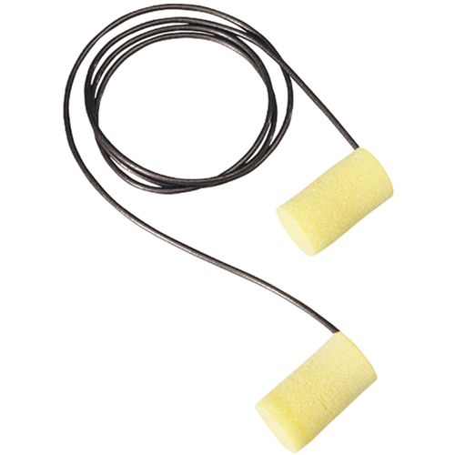 E-A-Rsoft Yellow Neons  Metal Detectable Earplugs, Corded, Large, Bulk - Polybag, 33 NRR dB Toolneeds Inc.