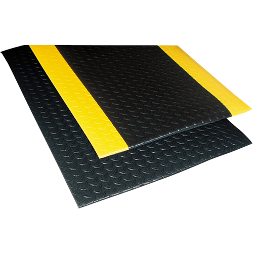 No. 419 Sof-Tred with Dyna-Shield Mats, Diamond, 4' x 60' x 1/2", Black/Yellow, PVC Toolneeds Inc.