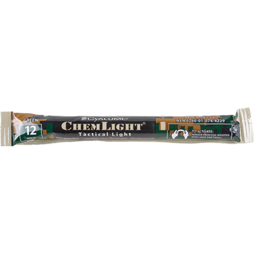 B&acirc;tons de s&eacute;curit&eacute; luminescents Cyalume 6", Vert, Dur&eacute;e 12 h Toolneeds Inc.