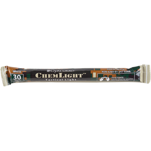 B&acirc;tons de s&eacute;curit&eacute; luminescents Cyalume 6", Blanc, Dur&eacute;e 30 min Toolneeds Inc.