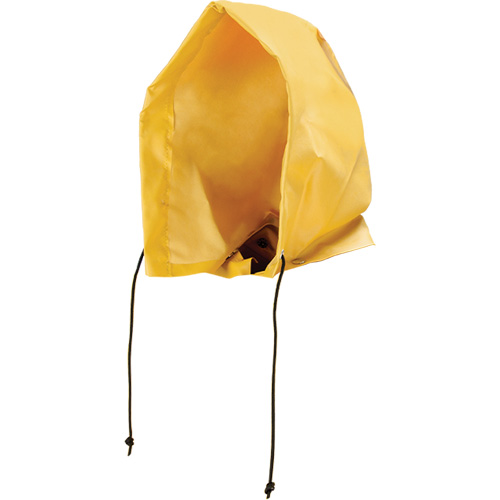 Neo-Slick Chemical & Acid Resistant Rain Hood, One Size, Yellow, PVC Toolneeds Inc.