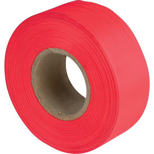 Flagging Tape, 1.1875" W x 150' L, Fluorescent Red Toolneeds Inc.