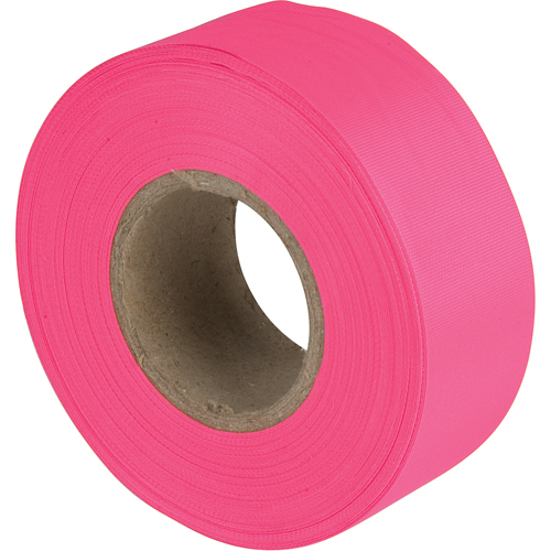 Flagging Tape, 1.1875" W x 150' L, Fluorescent Pink Toolneeds Inc.