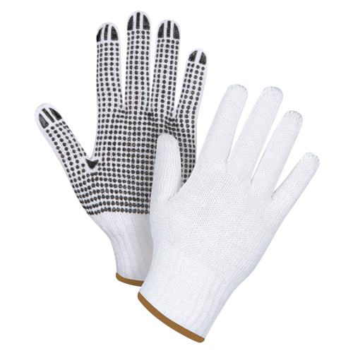 Dotted String Knit Gloves, Poly/Cotton, Single Sided, 7 Gauge, Large Toolneeds Inc.
