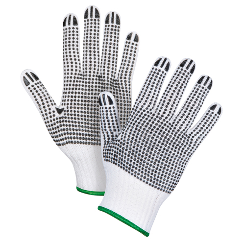 Double-Sided Dotted String Knit Gloves, Poly/Cotton, Double Sided, 7 Gauge, Medium Toolneeds Inc.