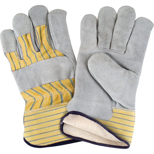 Winter-Lined Fitters Gloves, X-Large, Split Cowhide Palm, Cotton Fleece Inner Lining Toolneeds Inc.