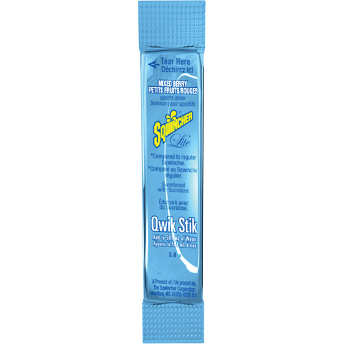 Sqwincher&reg; Boisson de r&eacute;hydratation ZERO Qwik Stik, Poudre, M&eacute;lange de baies Toolneeds Inc.
