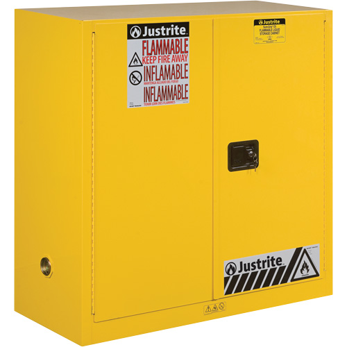 Armoires Sure-Grip EX pour produits inflammables, 30 gal., 1 Porte(s), 43" La x 44" h x 18" p Toolneeds Inc.