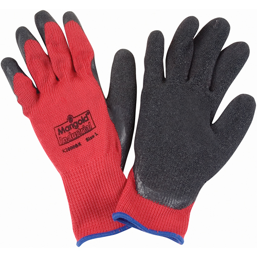 Gants enduits de latex de caoutchouc naturel, 9/Grand, R&ecirc;vetement Latex de caoutchouc, Calibre 10, Enveloppe en Polyester/Coton Toolneeds Inc.