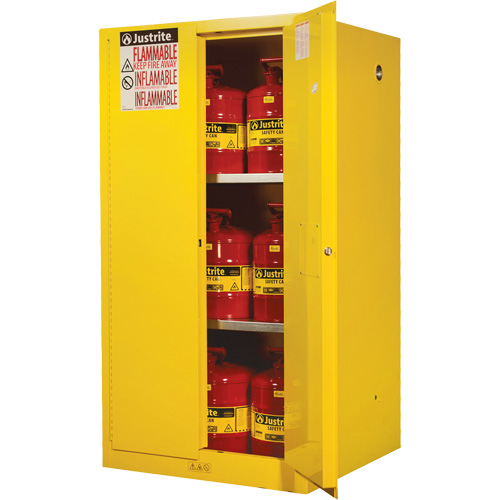 Sure-Grip&reg; Ex Flammable Storage Cabinets, 60 gal., 2 Door, 34" W x 65" H x 34" D Toolneeds Inc.