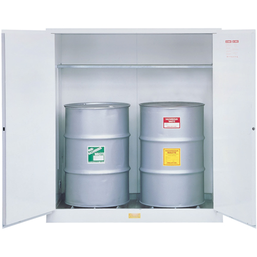 Hazardous Waste Safety Cabinets, 55 US gal. Cap., White Toolneeds Inc.
