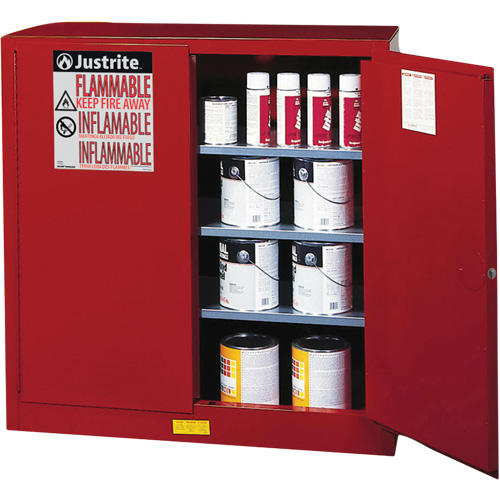 Sure-Grip&reg; EX Combustibles Safety Cabinet for Paint and Ink, 40 gal., 3 Shelves Toolneeds Inc.