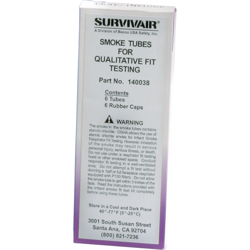 Trousses dd'essai d'ajustement - Tubes de rechange, Qualitatif, Solution Fum&eacute;e Toolneeds Inc.