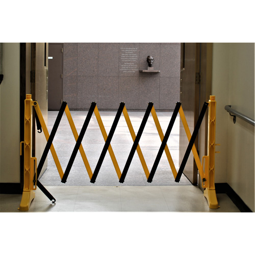 Xpandit Barricade, 36" H x 11.5' L, Black/Yellow Toolneeds Inc.