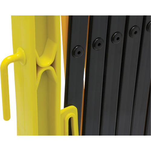 Xpandit Barricade, 36" H x 11.5' L, Black/Yellow Toolneeds Inc.