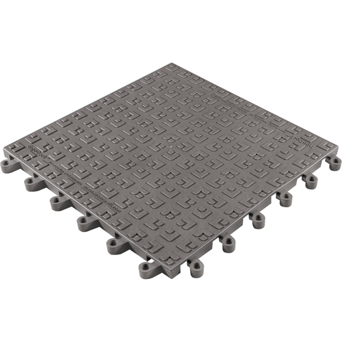 ErgoDeck&reg; Soft No. 566 Matting, PVC, 1-1/2' W x 1-1/2' L, 7/8" Thick, Charcoal Toolneeds Inc.
