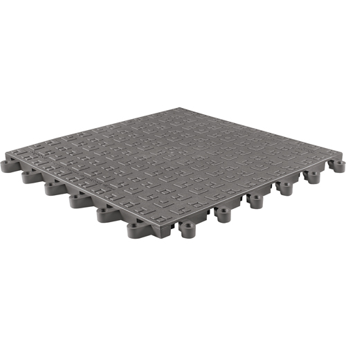 ErgoDeck&reg; Soft No. 566 Matting, PVC, 1-1/2' W x 1-1/2' L, 7/8" Thick, Charcoal Toolneeds Inc.