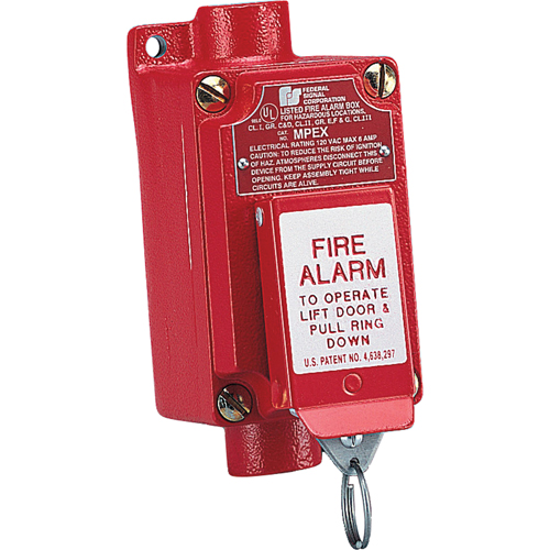 Explosion-proof Fire Alarm Pull Station (mpex) Two-step Operation Prevents Accidental Activation Toolneeds Inc.