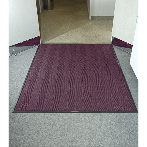 Waterhog&reg; Eco Elite Matting, Wiper/Scraper, 6' x 20' x 3/8", Maroon Toolneeds Inc.
