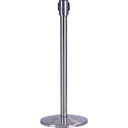 Poteau r&eacute;cepteur pour barri&egrave;res sur pieds pour le contr&ocirc;le des foules, Hauteur de 35", Acier inoxydable Toolneeds Inc.