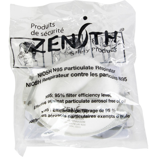 Respîrateur contre les particules - Emballage pour machine distributrice, N95, Certifi&eacute; NIOSH, Moyen/grand Toolneeds Inc.