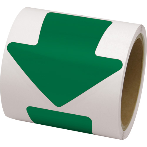 Coloured Floor Marking Decals, Arrow, 4" L x 4" W, Green, Vinyl Toolneeds Inc.