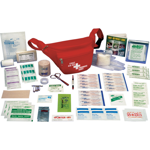 Trousses de premiers soins pour randonneur p&eacute;destre, Dispositif m&eacute;dical Classe 1, Sac en nylon Toolneeds Inc.