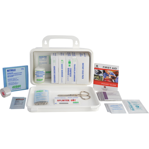 Trousse sp&eacute;cialis&eacute;e pour l'Ontario - Trousse de premiers soins pour camion, Dispositif m&eacute;dical Classe 1, Boîte en m&eacute;tal Toolneeds Inc.