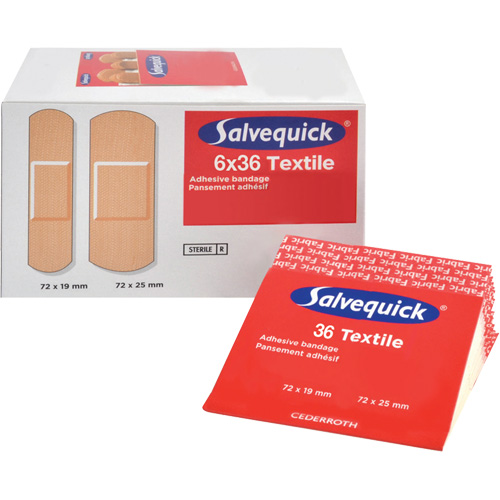 Salvequick&reg; Bandage Dispensing Systems Refills, Rectangular/Square, Fabric, Sterile Toolneeds Inc.