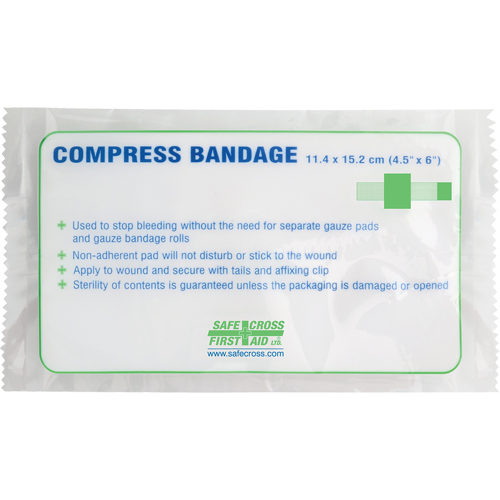 Pansements compressifs, embouts gaufr&eacute;s, Couper au besoin lo x 4-1/2" la Toolneeds Inc.