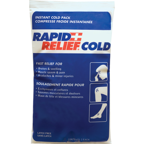 Rapid Relief&reg; Instant Chill Pack, Cold, Single Use, 9" x 6" Toolneeds Inc.