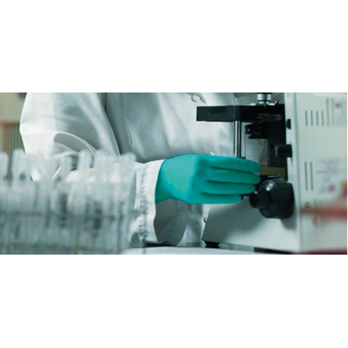TouchNTuff Disposable Gloves, 7, Nitrile, 5-mil, Powdered, Green Toolneeds Inc.