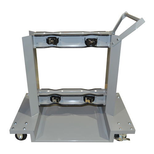 Mobile Cylinder Supports, Polyolefin Wheels, 24" W x 40" L Base, 1600 lbs. Toolneeds Inc.