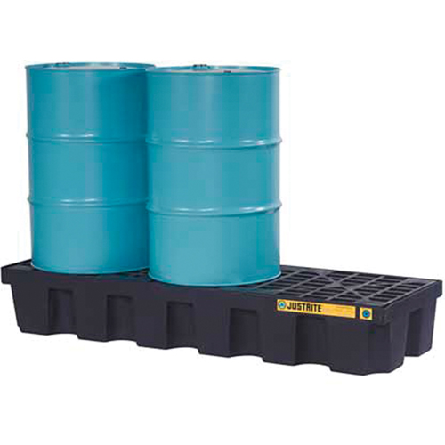 EcoPolyBlend Spill Control Pallets - With Drain, 75 US gal. Spill Capacity, 73" x 25" x 11.6" Toolneeds Inc.