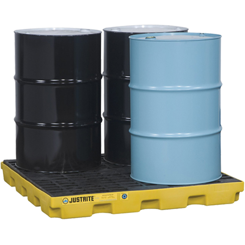 Centres d'accumulation EcoPolyBlend, Capacit&eacute; de d&eacute;versement 49 gal. US, 49" x 49" x 5,5" Toolneeds Inc.