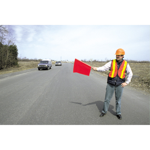Traffic Safety Flags, Vinyl, With Handle Toolneeds Inc.