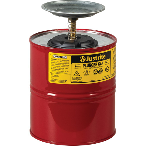 Plunger Cans, 1 US gal. Capacity Toolneeds Inc.