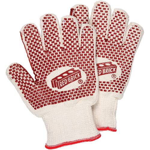 Gants r&eacute;versibles en tissu &eacute;ponge Red Brick, Coton, Deux c&ocirc;t&eacute;s, Calibre 10, Petit Toolneeds Inc.