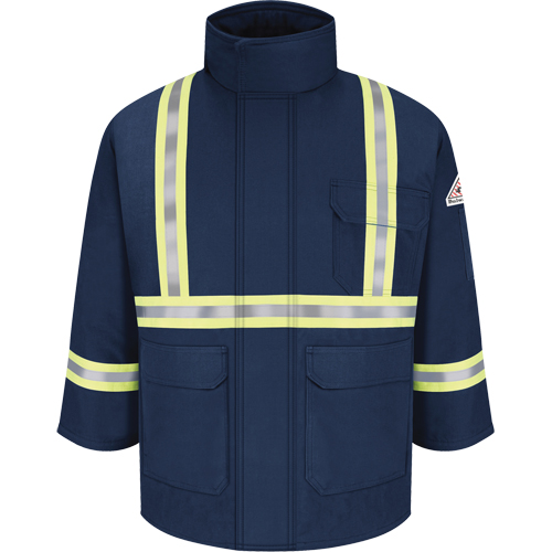 Parkas ignifuges avec bandes r&eacute;fl&eacute;chissantes, Hommes, 3T-Grand, Bleu marine Toolneeds Inc.
